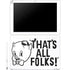 Looney Tunes Porky Thats All Folks Grid Galaxy Book 12in Skin